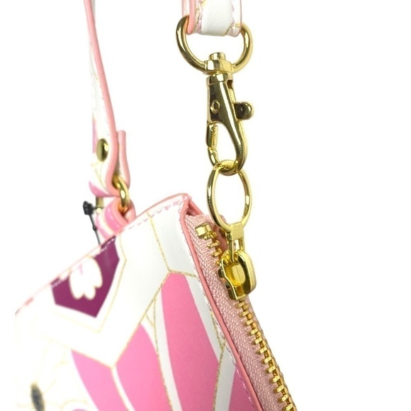 CHICO’S FLORAL PRINTED ZIP ACCESSORIES POUGH WRISTLET. - Picture 4 of 7